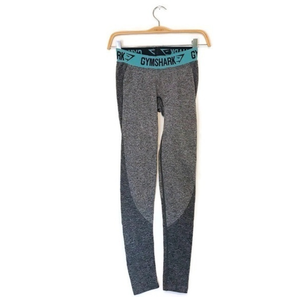 Gymshark Flex Low Rise Seamless Leggings Gray Blue Women’s size XS Extra Small 2